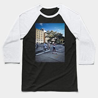 Harlem Street Manhattan New York City Baseball T-Shirt